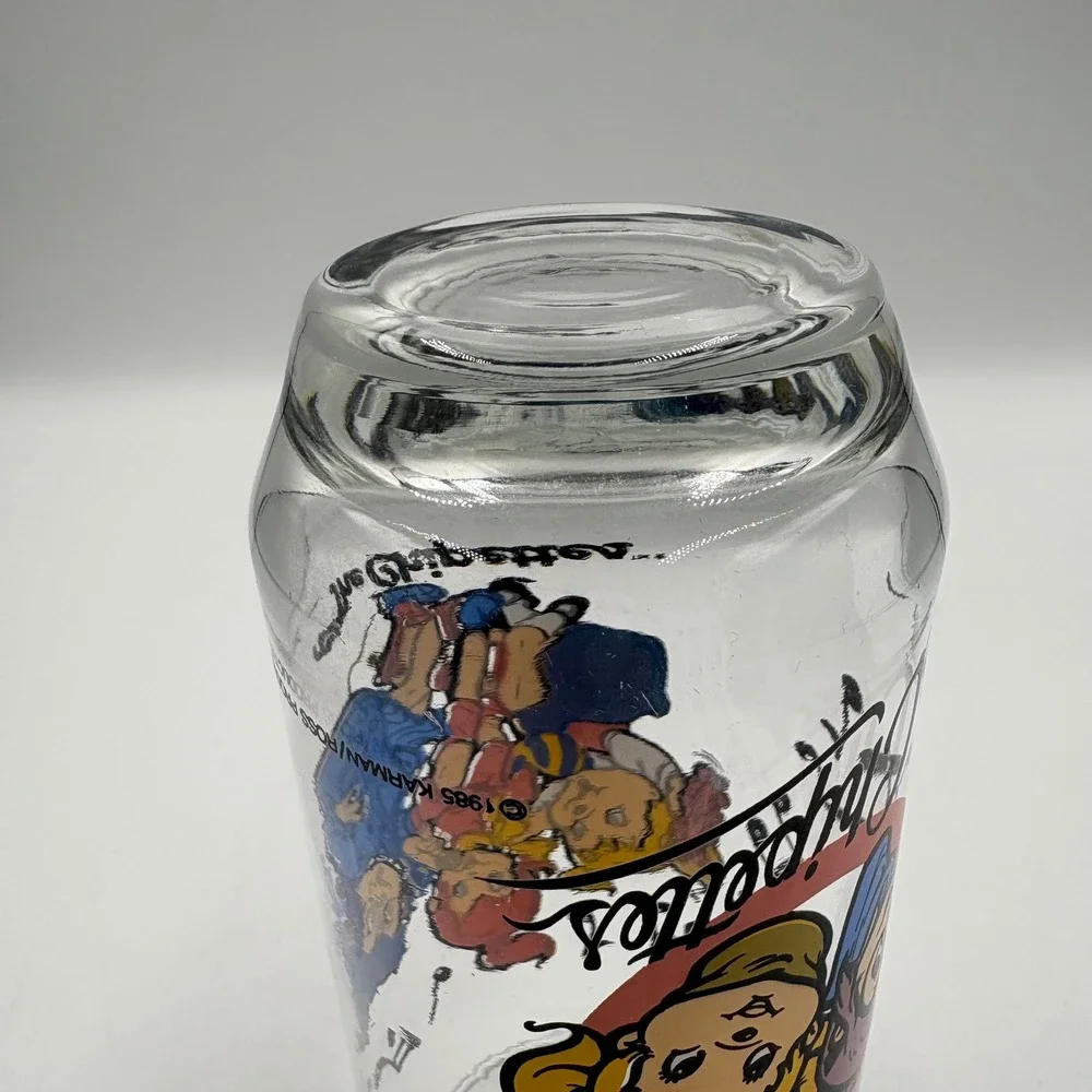 Karman/Ross The Chipettes Drinking Glass Clear Good 1985 Vintage Music